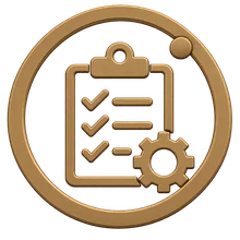 Ícone de checklist do perfil Construtor
